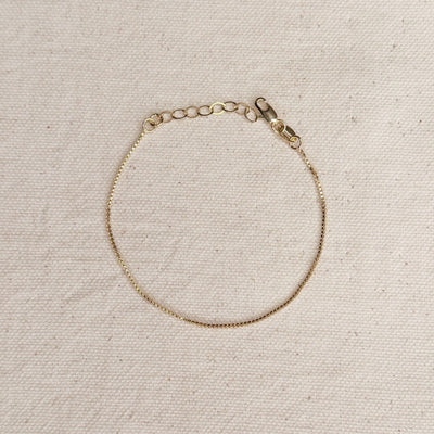 1mm Box Chain Bracelet - Beloved Boutique