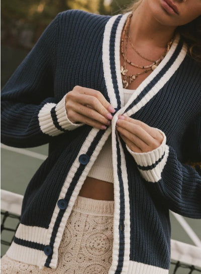 Varsity Oversized Cardigan