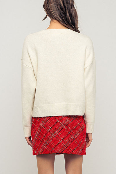 Lobster Embroidered Sweater