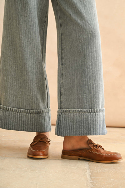 Railroad Striped Denim