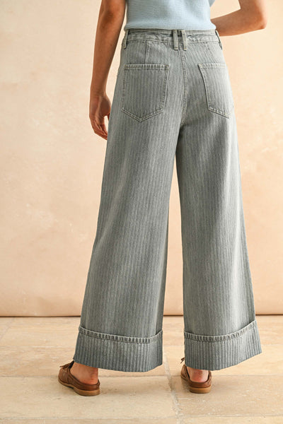 Railroad Striped Denim