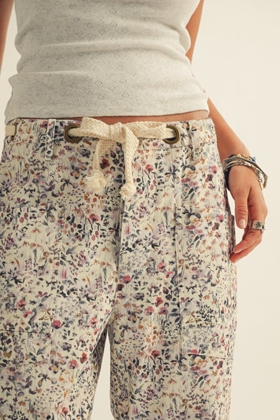 Wild Flowers Rope String Pant