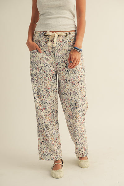 Wild Flowers Rope String Pant