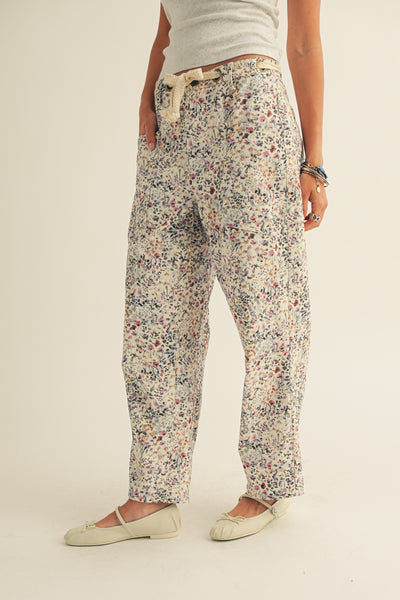 Wild Flowers Rope String Pant