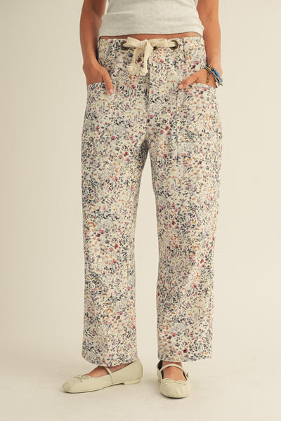 Wild Flowers Rope String Pant