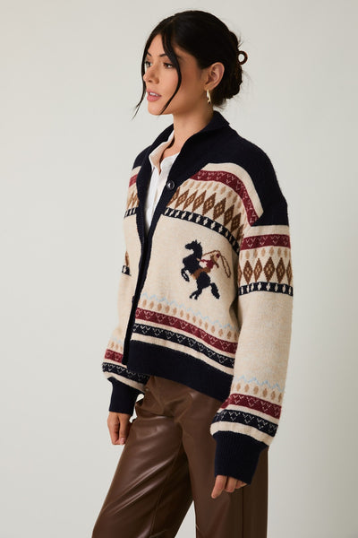 Bronco Graphic Cardigan