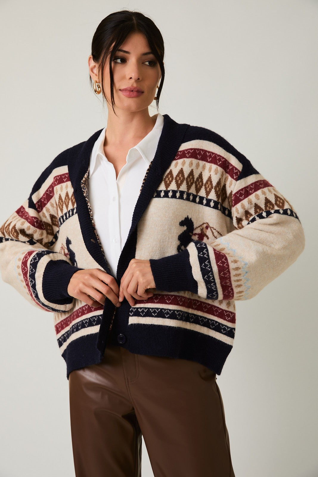 Bronco Graphic Cardigan