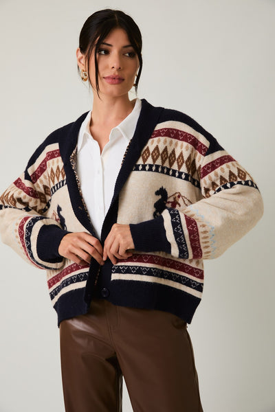 Bronco Graphic Cardigan