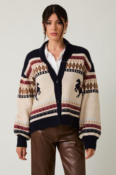 Bronco Graphic Cardigan