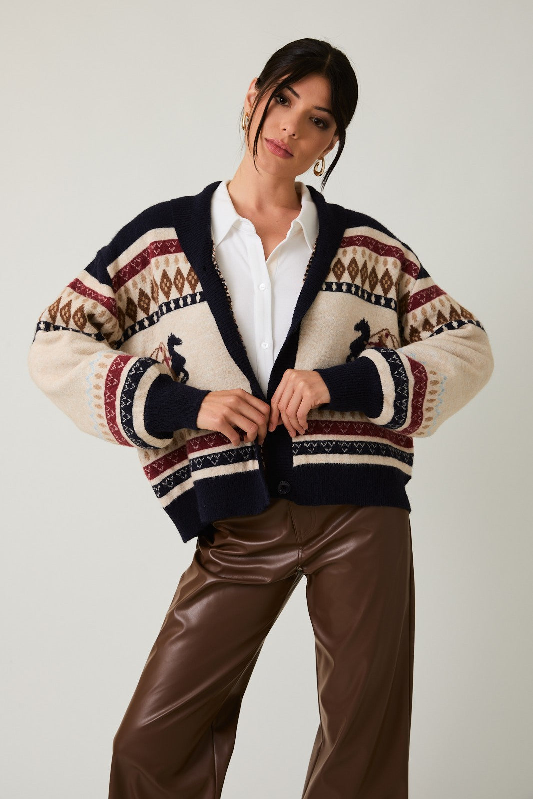 Bronco Graphic Cardigan