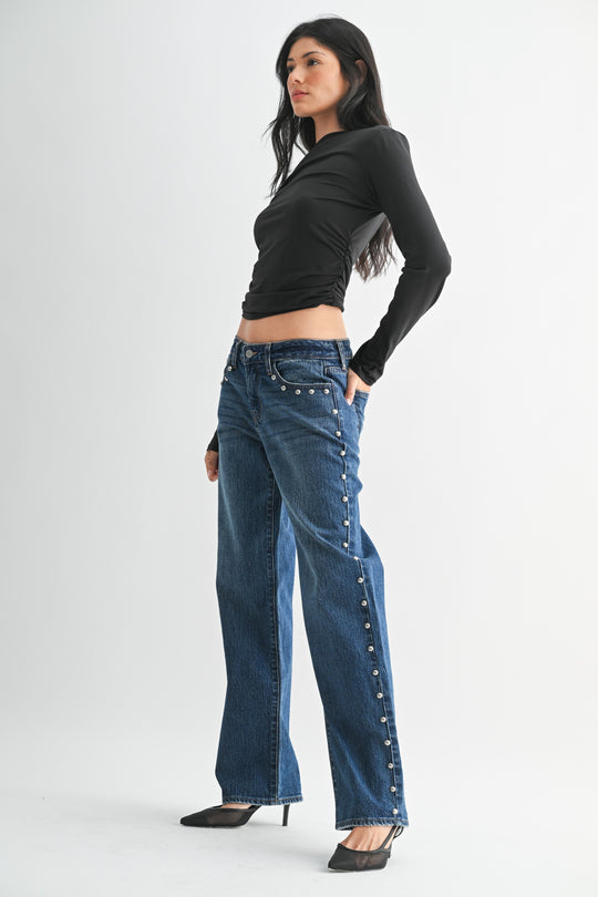Pepper Studded Jean