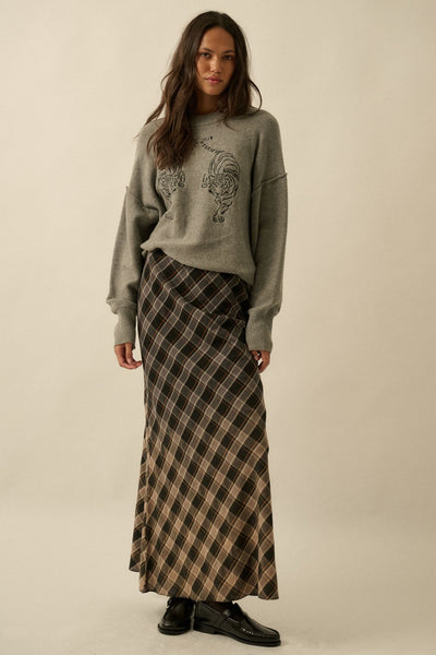 Knox Ombre Plaid Skirt