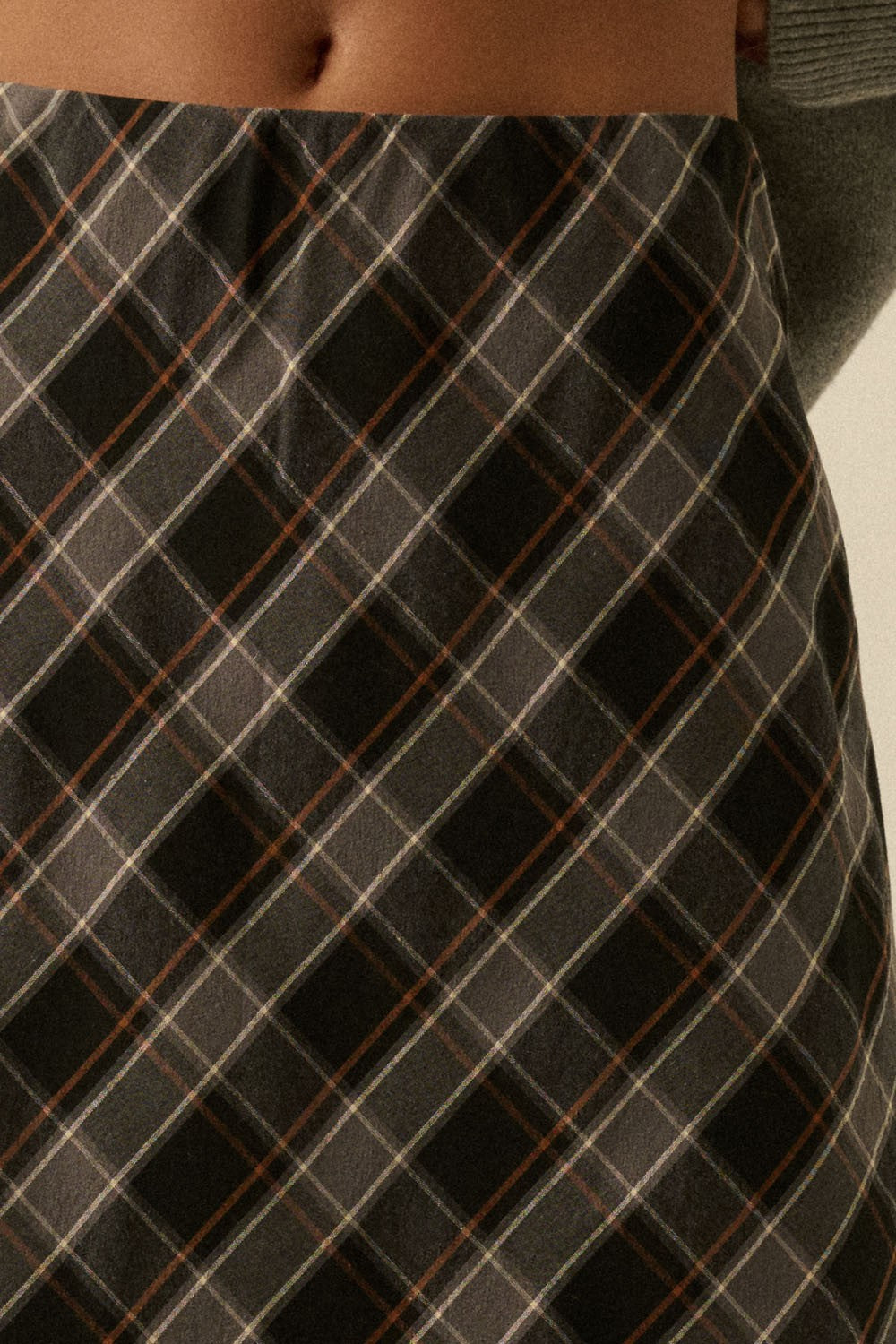 Knox Ombre Plaid Skirt