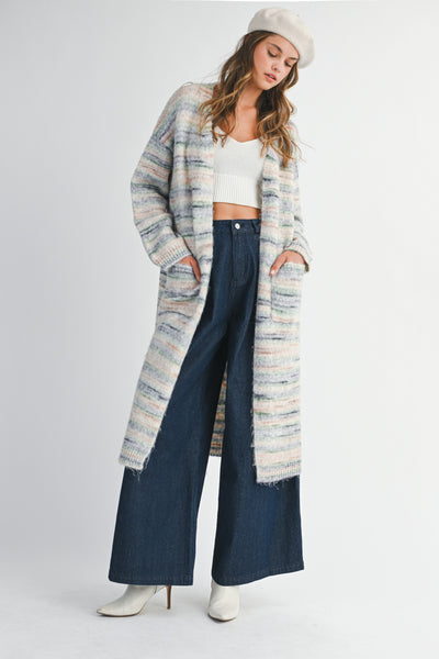 Coastal Winter Long Cardigan