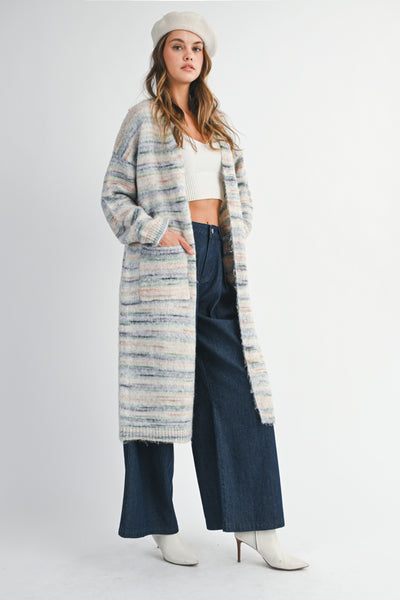 Coastal Winter Long Cardigan