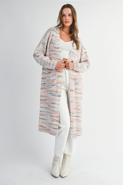 Coastal Winter Long Cardigan