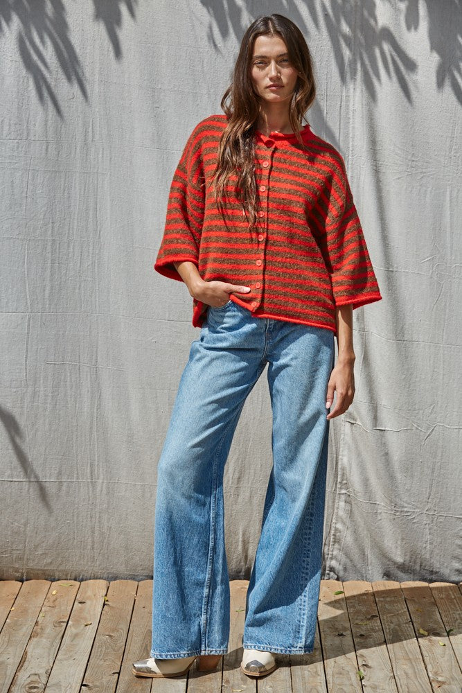 Kelsey Striped Cardigan
