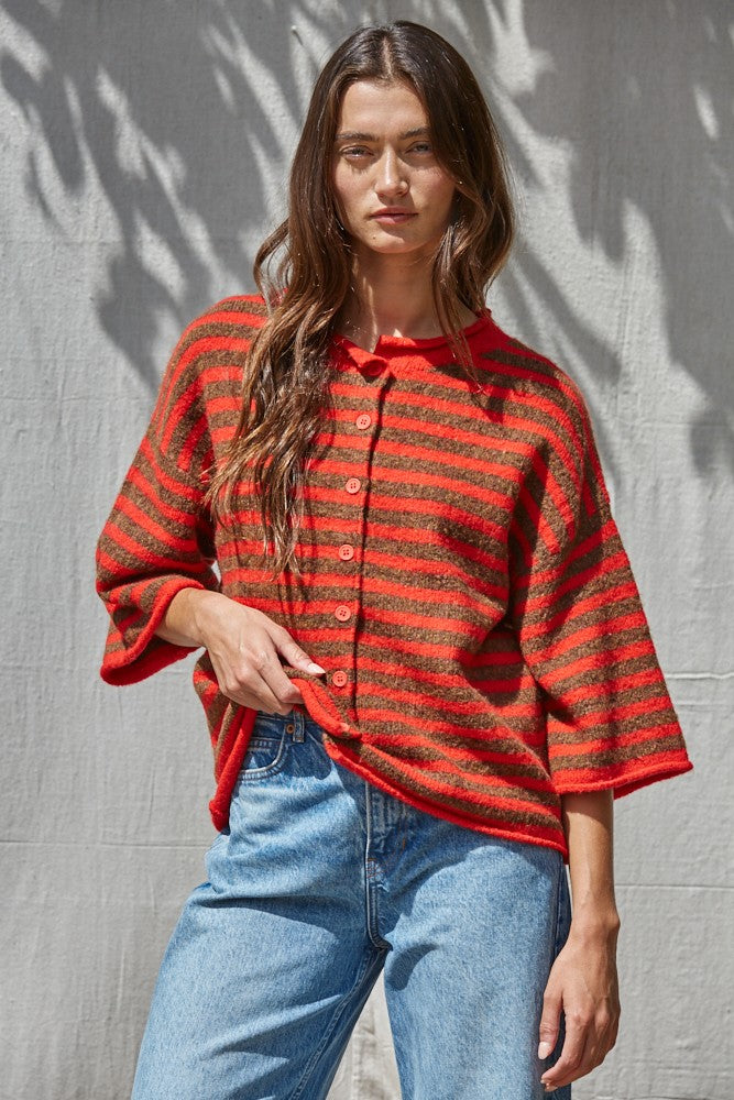 Kelsey Striped Cardigan