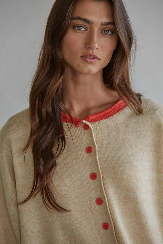 Darcie Contrast Cardigan