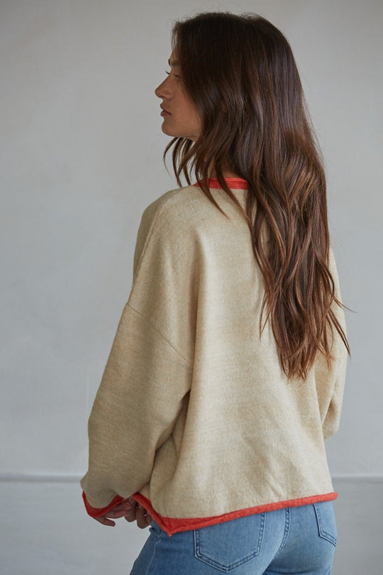 Darcie Contrast Cardigan
