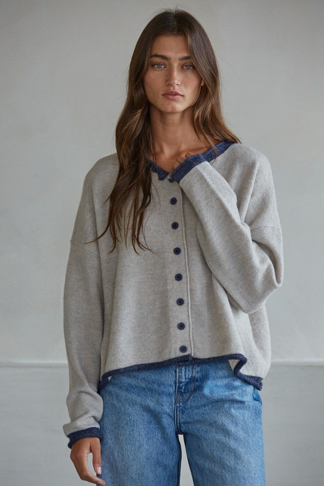 Darcie Contrast Cardigan