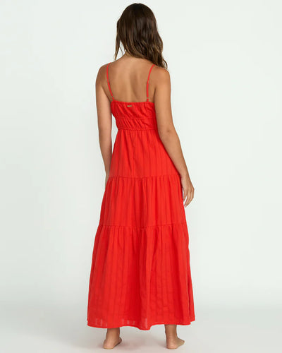 Red Aloha Maxi Dress