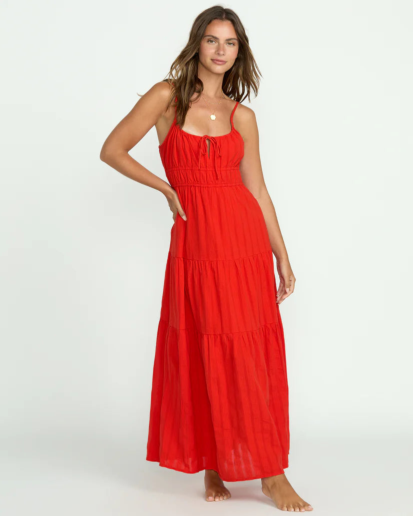 Red Aloha Maxi Dress