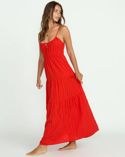 Red Aloha Maxi Dress