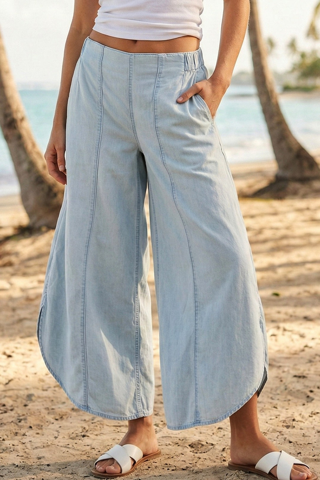 Tulip Washed Denim Pant