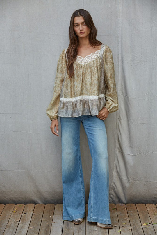 Chelsea Lace Trim Top