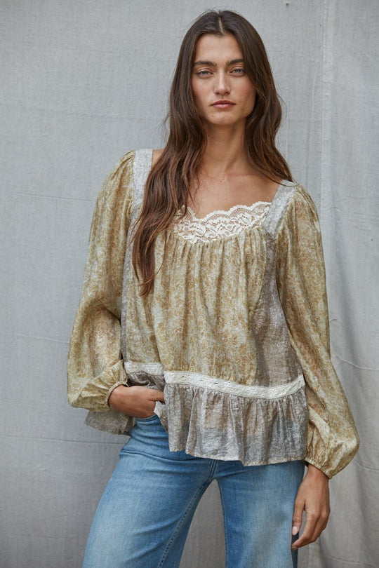 Chelsea Lace Trim Top