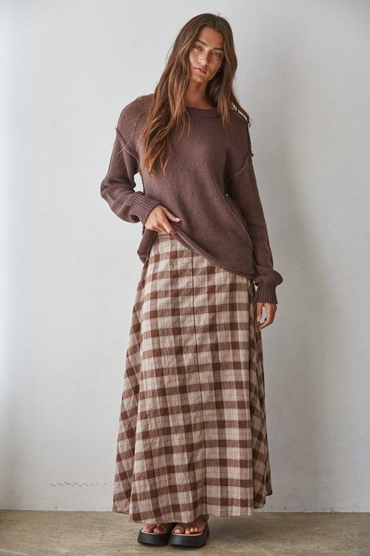Acacia Plaid Skirt