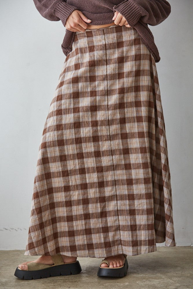 Acacia Plaid Skirt