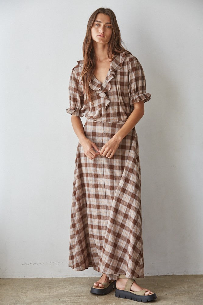 Acacia Plaid Skirt