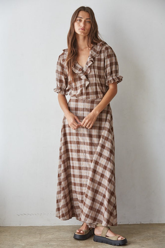 Acacia Plaid Skirt