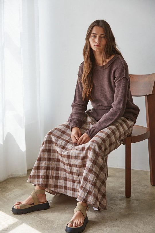 Acacia Plaid Skirt