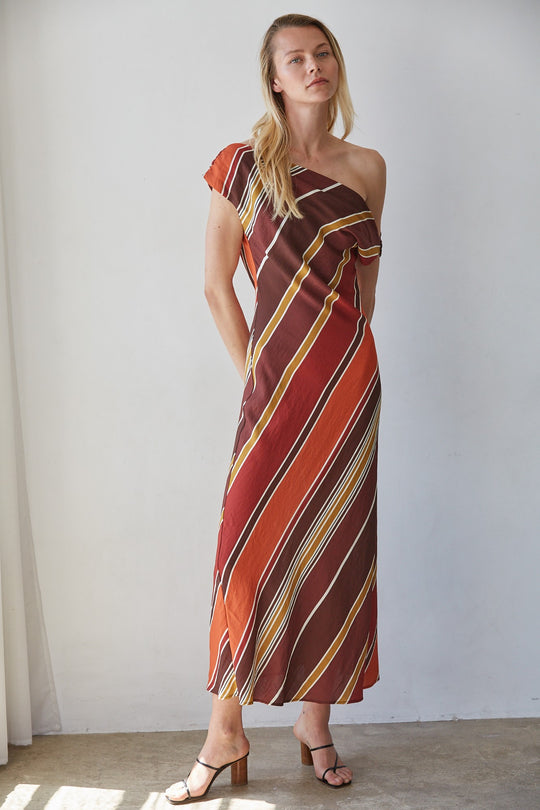 Issey Striped Maxi Dress