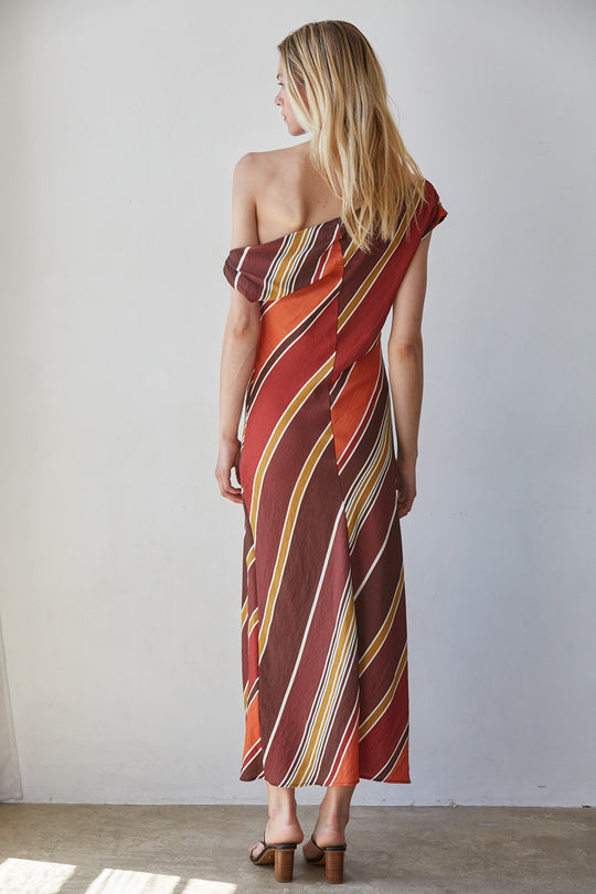 Issey Striped Maxi Dress