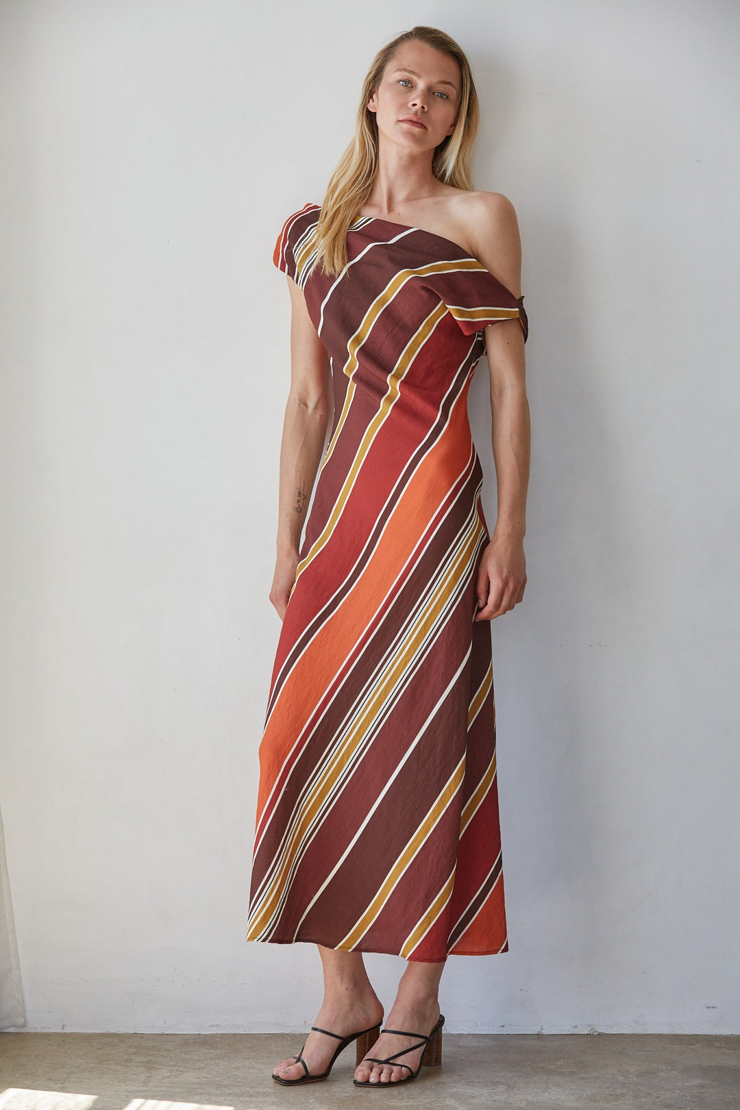 Issey Striped Maxi Dress