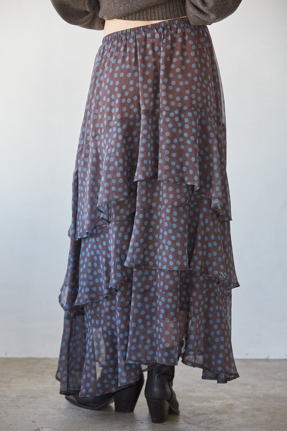 Kylo Dotted Midi Skirt