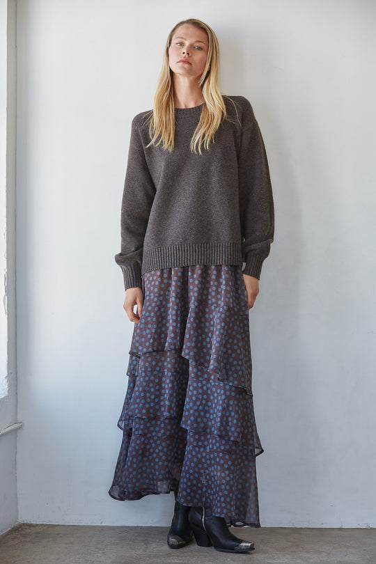 Kylo Dotted Midi Skirt