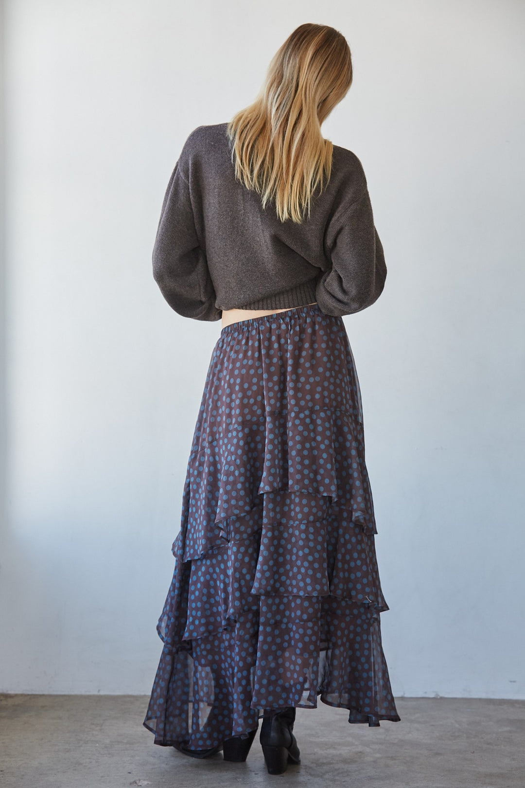 Kylo Dotted Midi Skirt