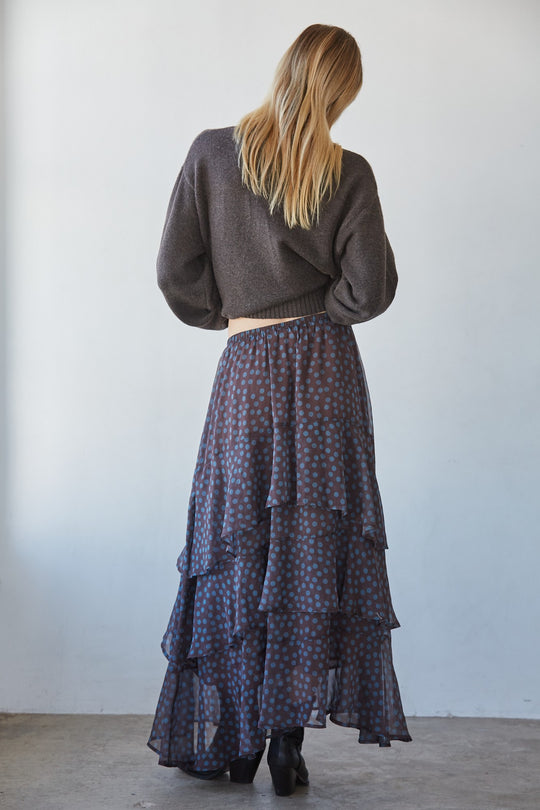 Kylo Dotted Midi Skirt