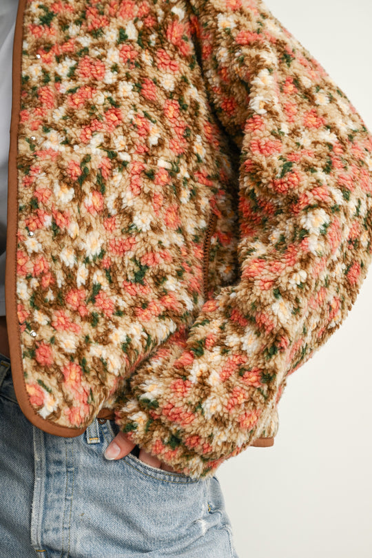 Ditsy Floral Sherpa Jacket