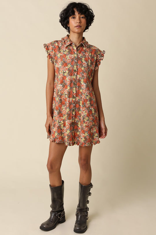 Poppy Floral Shirt Dress