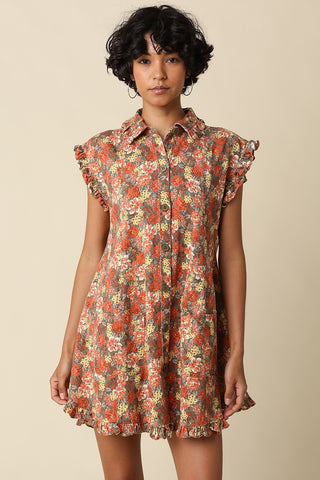 Poppy Floral Shirt Dress