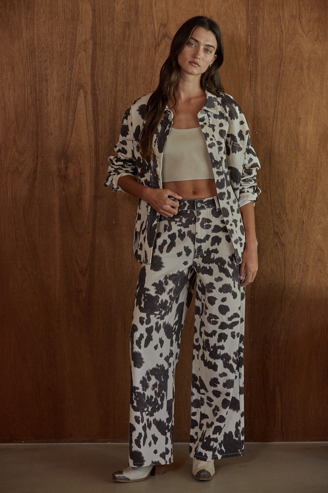 Cow Printed Pant