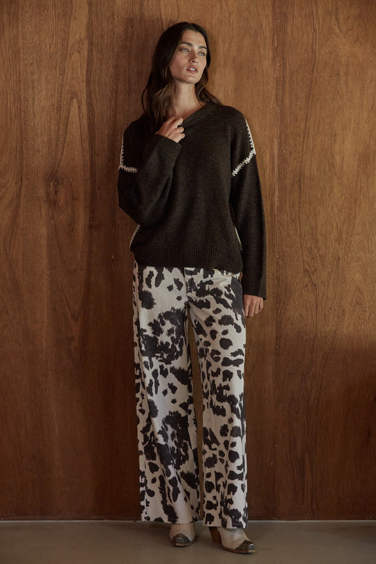 Cow Printed Pant