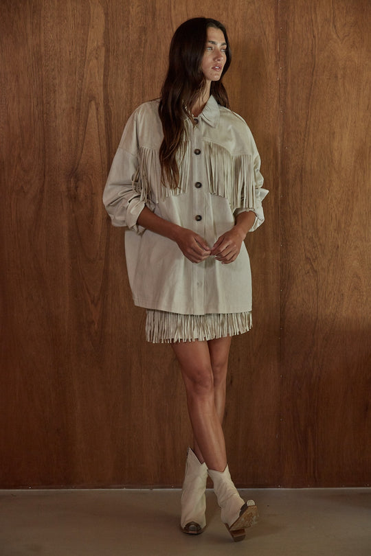 Tahoe Fringed Shacket