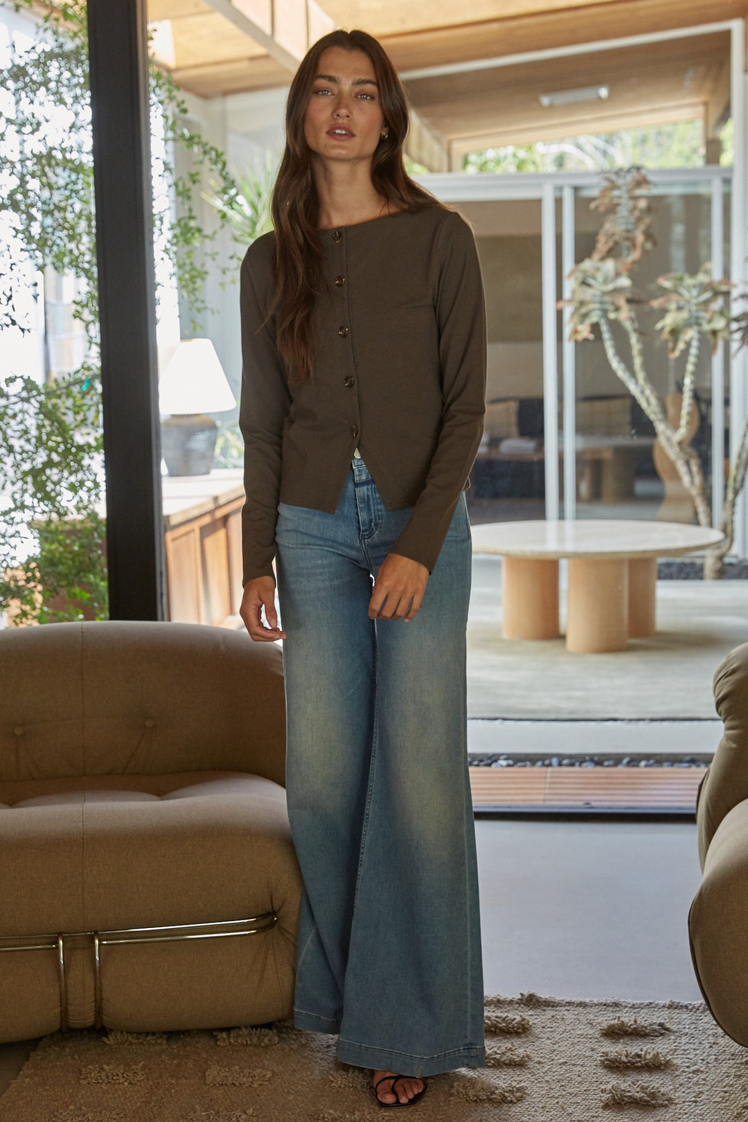 Mod Button Up Top